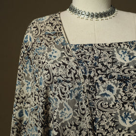 Pedana hand block print natural dyed cotton kalamkari 2pc