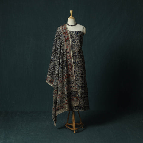 Pedana hand block print natural dyed cotton kalamkari 2pc