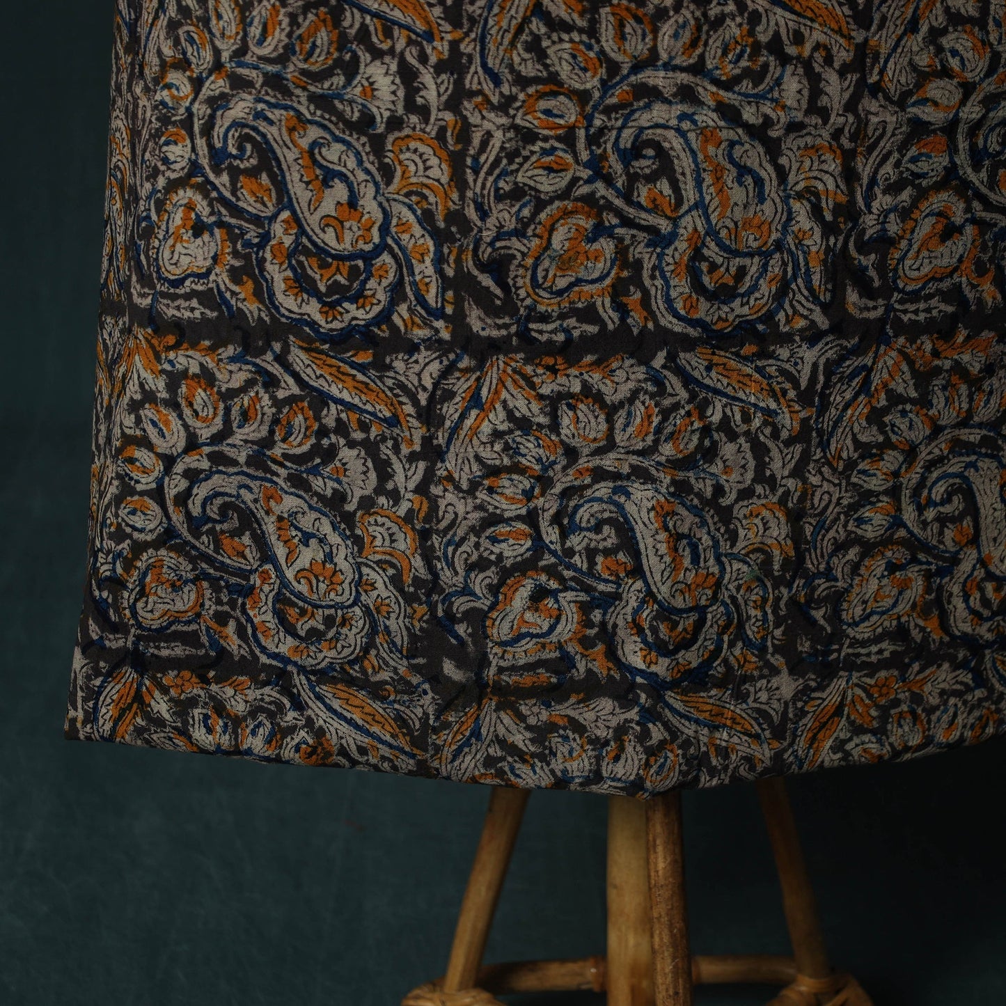 Pedana hand block print natural dyed cotton kalamkari 2pc