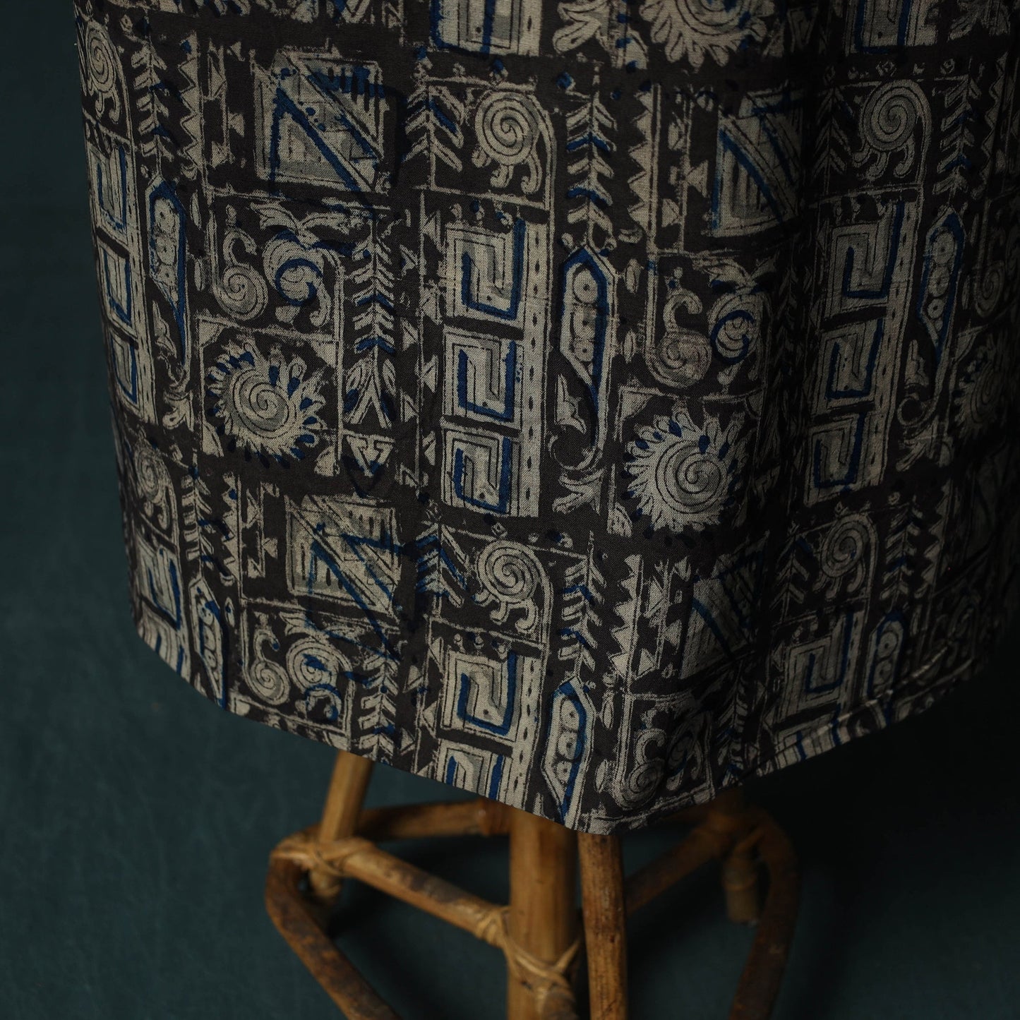Pedana hand block print natural dyed cotton kalamkari 2pc