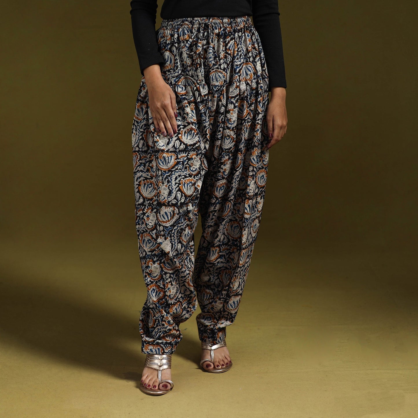 Pedana hand natural dyed cotton kalamkari salwar 10