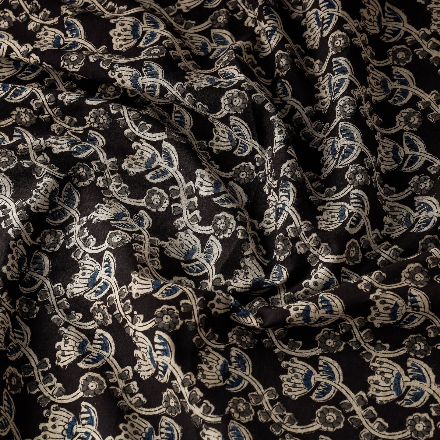 Buy Pedana Kalamkari Block Printing Cotton Fabric Online at iTokri.com