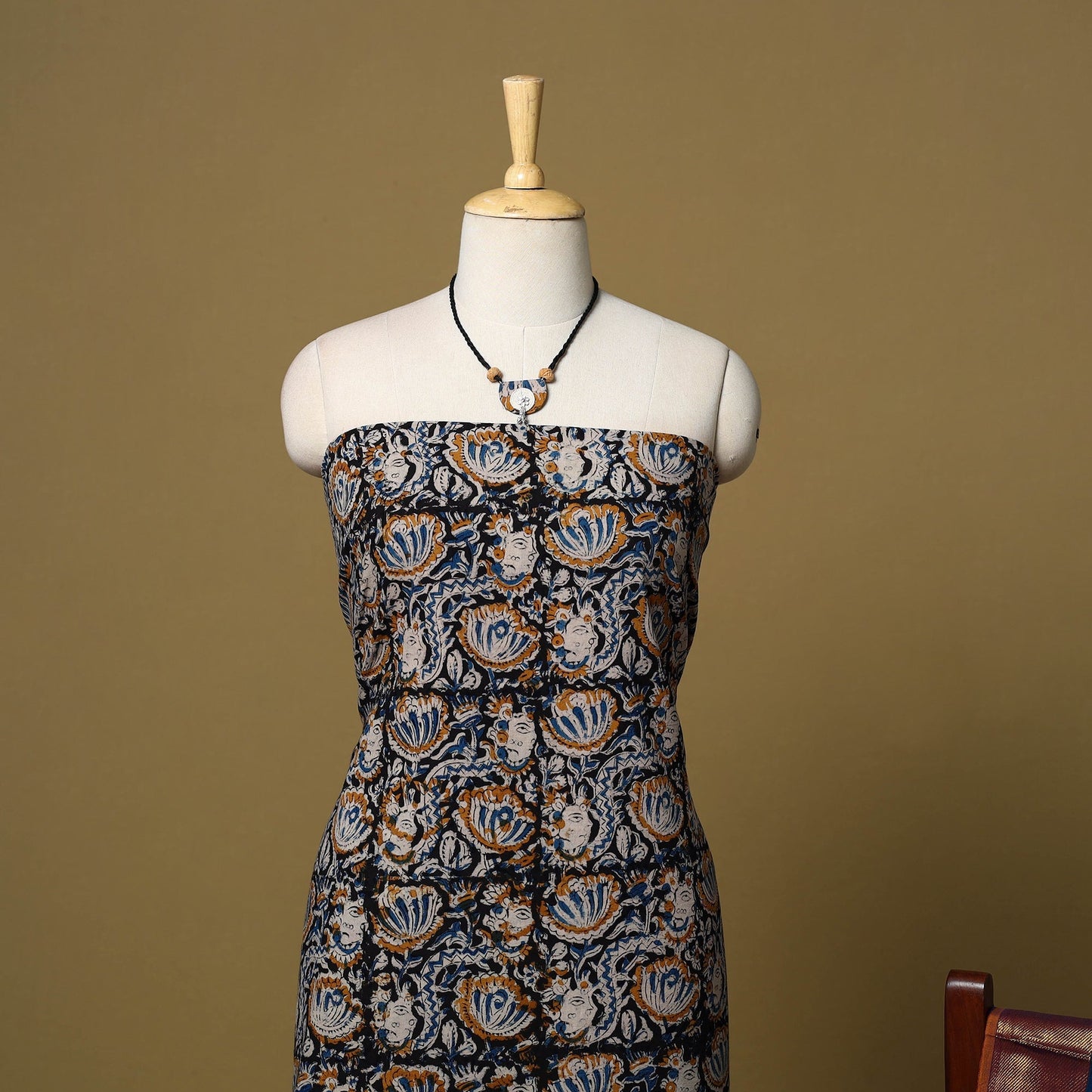 Pedana kalamkari cotton 2pc unstitched dress material