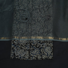 Pedana kalamkari hand block print natural dyed cotton 2pc