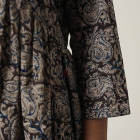 Buy Pedana Kalamkari Block Printed Cotton Flared Dress 08 Online at iTokri.com