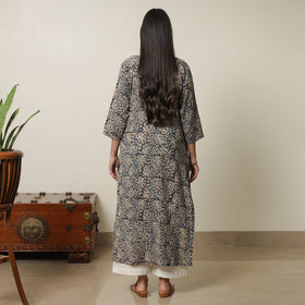 Buy Pedana Kalamkari Block Printed Cotton Pintuck Straight Kurta 16 Online at iTokri.com