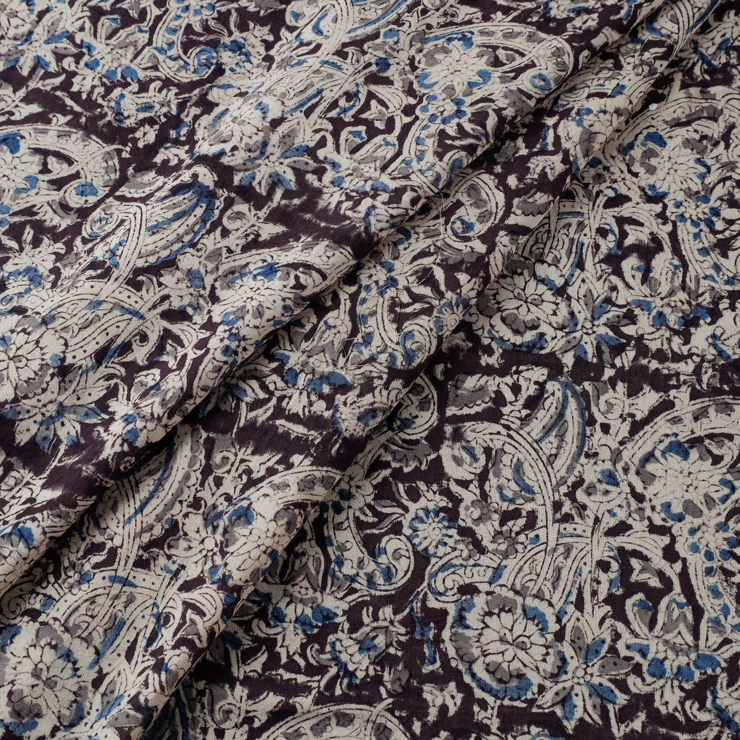  Pedana Kalamkari Block Printed Mul Cotton Fabric 