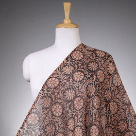  Pedana Kalamkari Block Printing Chanderi Silk Fabric 