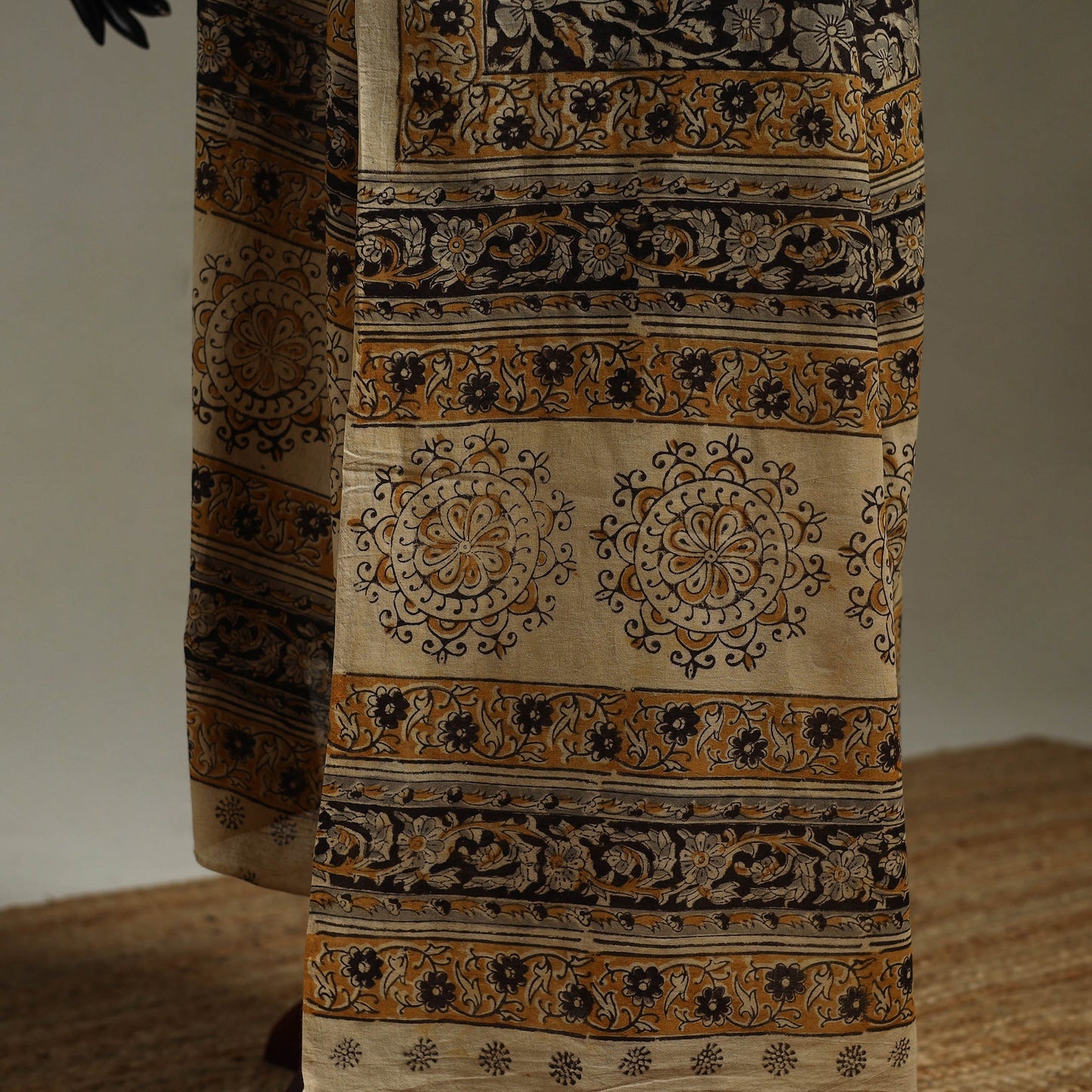 Pedana natural dyed cotton kalamkari dupatta 05