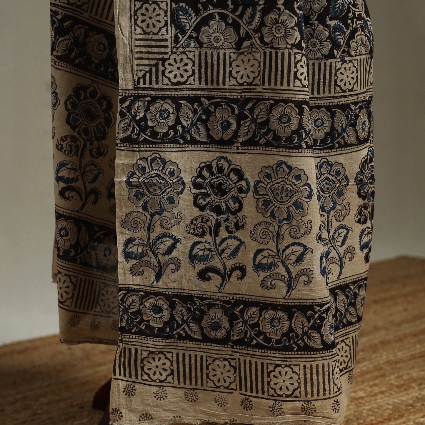 Pedana natural dyed cotton kalamkari dupatta 06