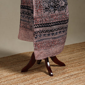 Black - pedana natural dyed cotton kalamkari dupatta 07