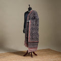 Black - pedana natural dyed cotton kalamkari dupatta 11