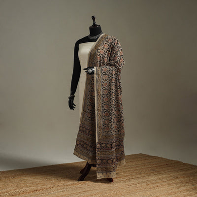 Pedana natural dyed cotton kalamkari dupatta 13