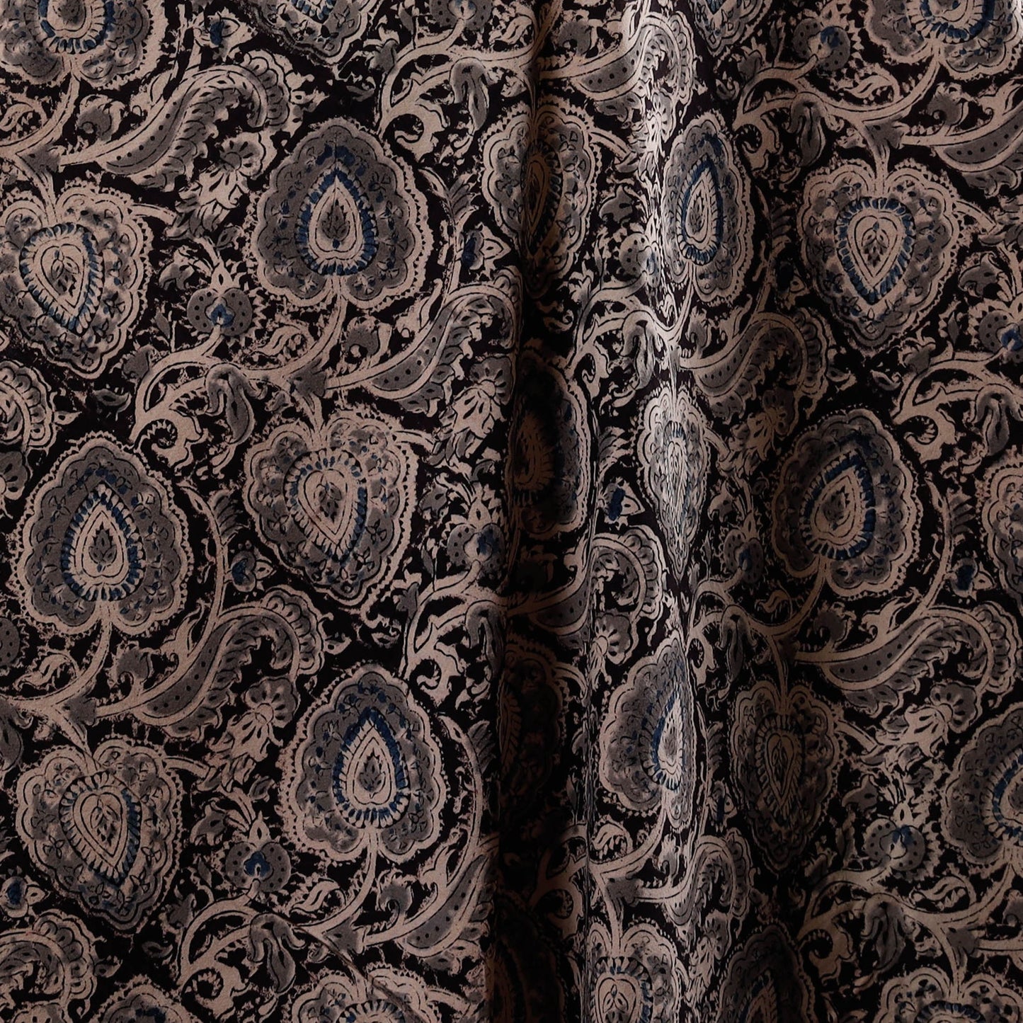 Pedana natural dyed cotton kalamkari fabric 01 - handcrafted