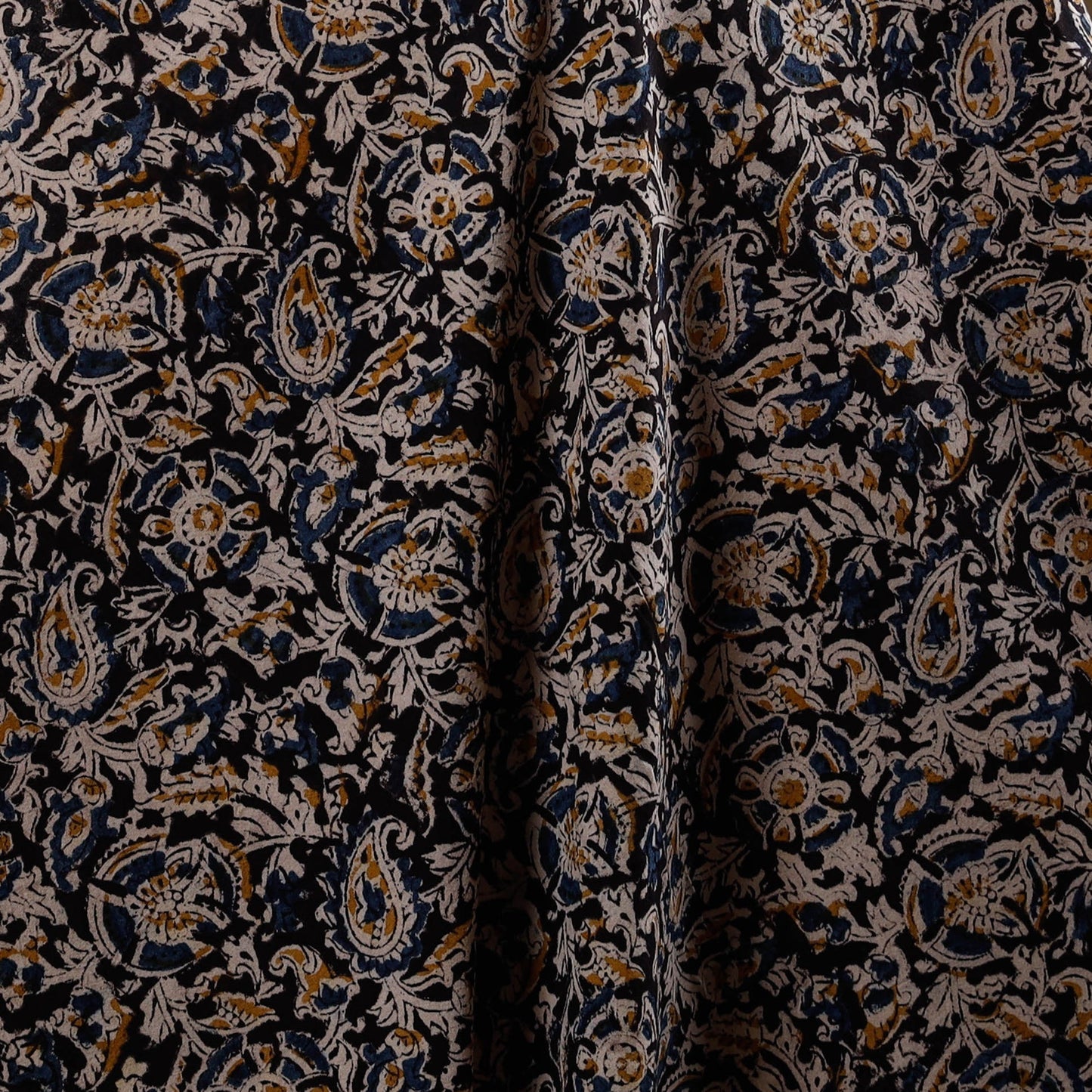 Pedana natural dyed cotton kalamkari fabric 02 - handcrafted
