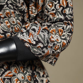 Black - pedana natural dyed cotton straight pintuck