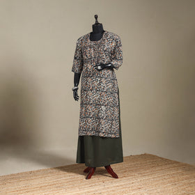 Black - pedana natural dyed cotton straight pintuck