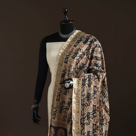 Orange - pedana natural dyed hand kalamkari dupatta