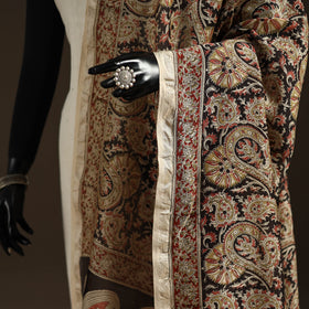 Orange - pedana natural dyed hand kalamkari dupatta