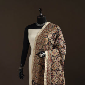 Orange - pedana natural dyed hand kalamkari dupatta