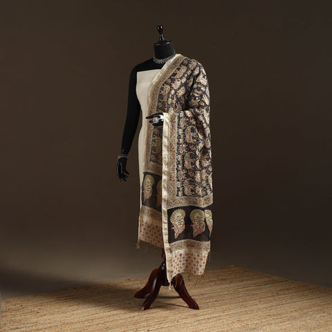 Orange - pedana natural dyed hand kalamkari dupatta