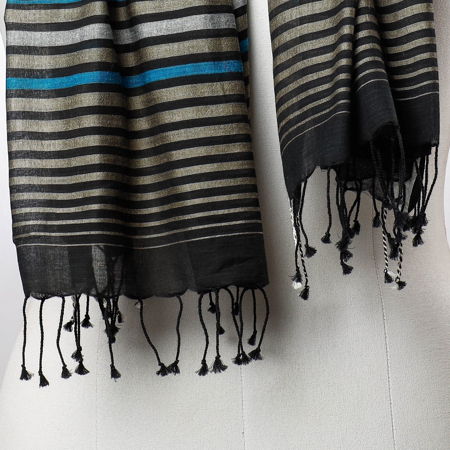  Phulia Bengal Handloom Cotton Stole 