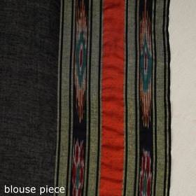 Black - Phulia Handloom Cotton Saree with Thread Buti 16