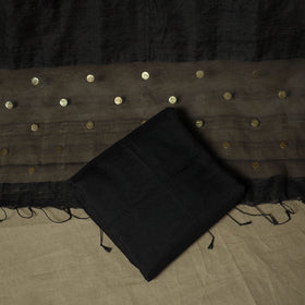 Phulia jamdani handloom woven ginni work matka silk 3pc