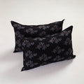 Black - pillow cover (set of 2) 05 - handcrafted