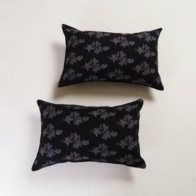 Black - pillow cover (set of 2) 05 - handcrafted