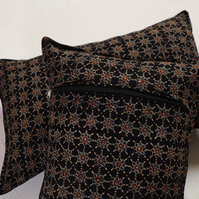 Black - pillow cover (set of 2) 08 - handcrafted