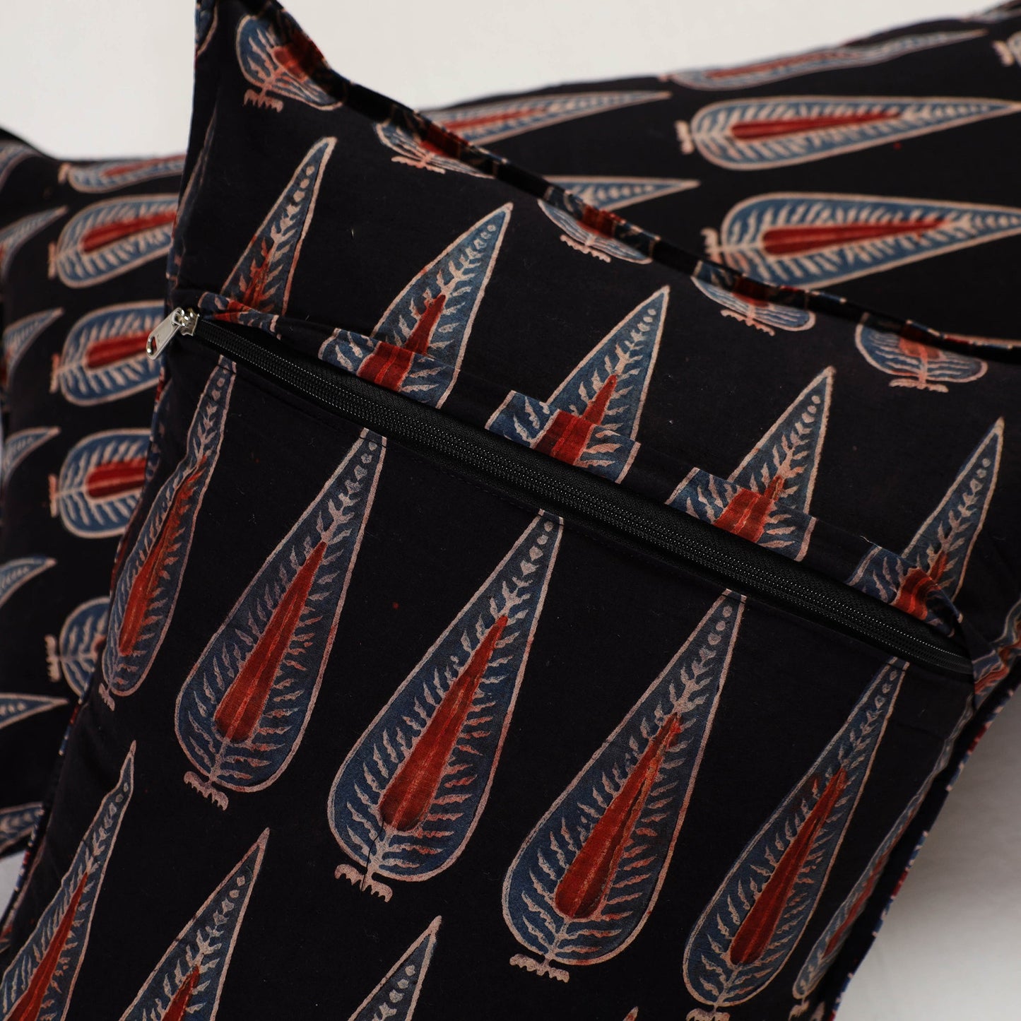 Black - pillow cover (set of 2) 16 - handcrafted