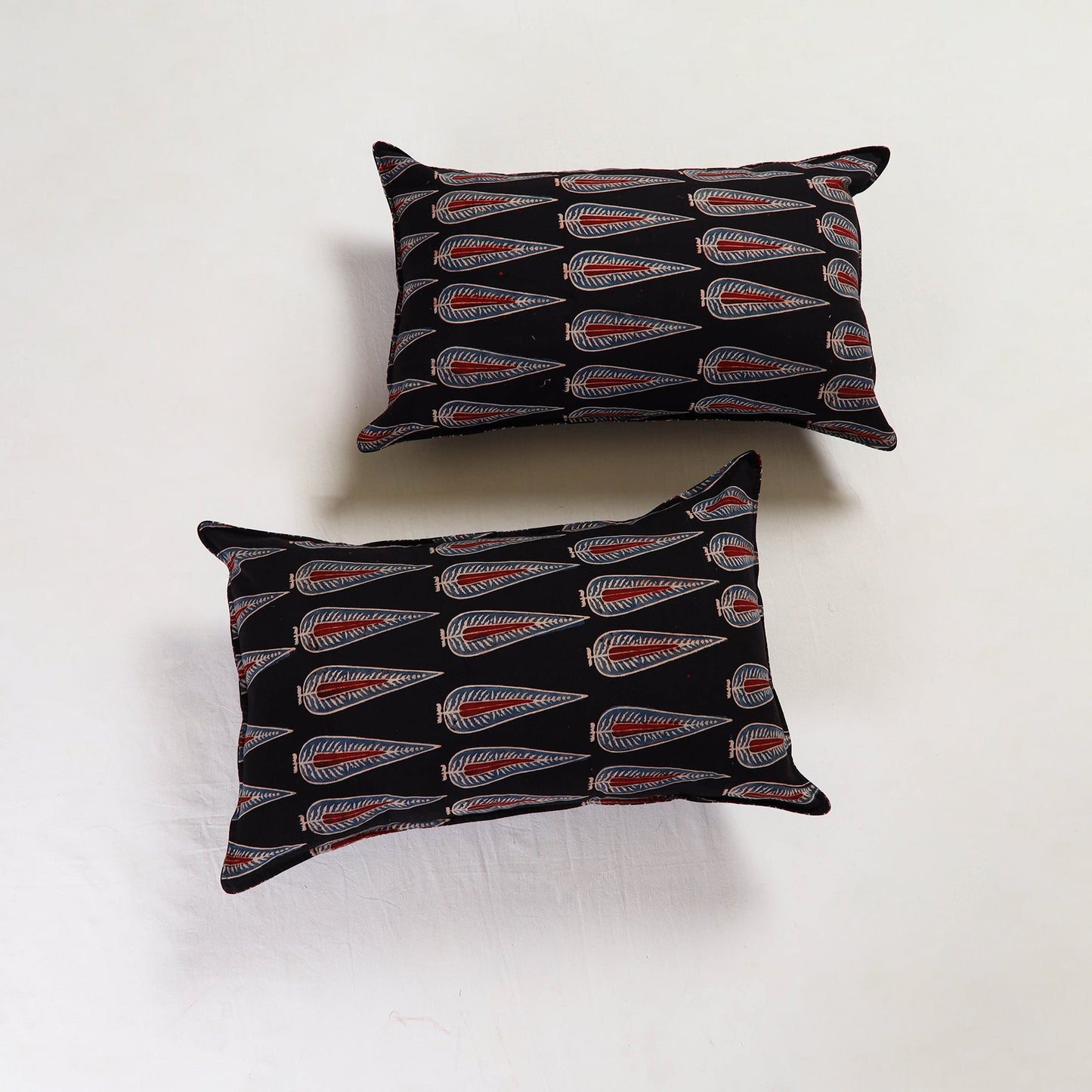 Black - pillow cover (set of 2) 16 - handcrafted