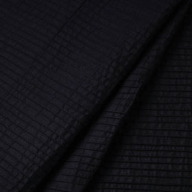 Black Pintuck Plain Cotton Fabric