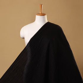 Black Pintuck Plain Cotton Fabric