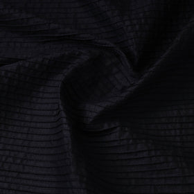 Black Pintuck Plain Cotton Fabric
