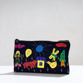  Pipli Applique Work Cotton Cosmetic Pouch 