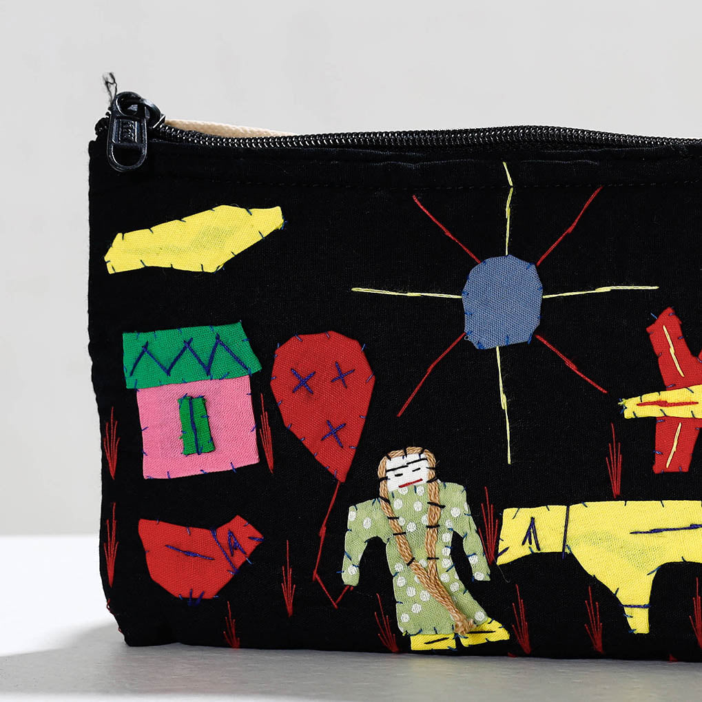  Pipli Applique Work Cotton Cosmetic Pouch 