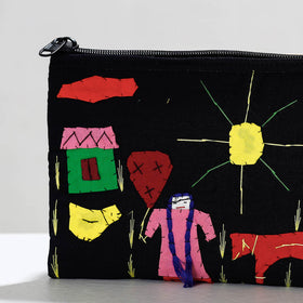  Pipli Applique Work Cotton Cosmetic Pouch 