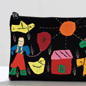  Pipli Applique Work Cotton Cosmetic Pouch 