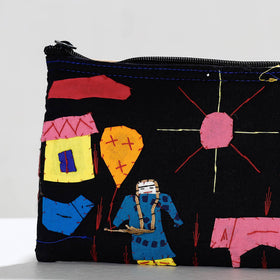  Pipli Applique Work Cotton Cosmetic Pouch 