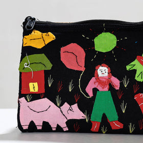 Pipli Applique Work Cotton Cosmetic Pouch 