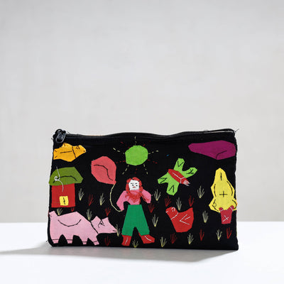  Pipli Applique Work Cotton Cosmetic Pouch 