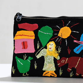  Pipli Applique Work Cotton Cosmetic Pouch 