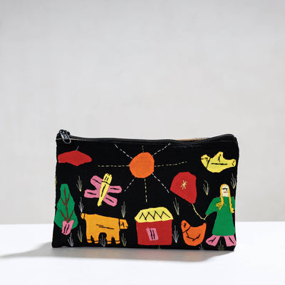  Pipli Applique Work Cotton Cosmetic Pouch 