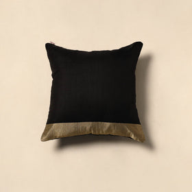 Plain chanderi silk cushion cover 66 - handcrafted