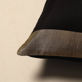 Plain chanderi silk cushion cover 66 - handcrafted