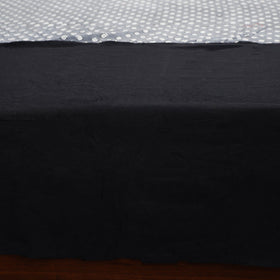  Plain Cotton Double Bedcover with Block Print Patchwork Online at iTokri.com