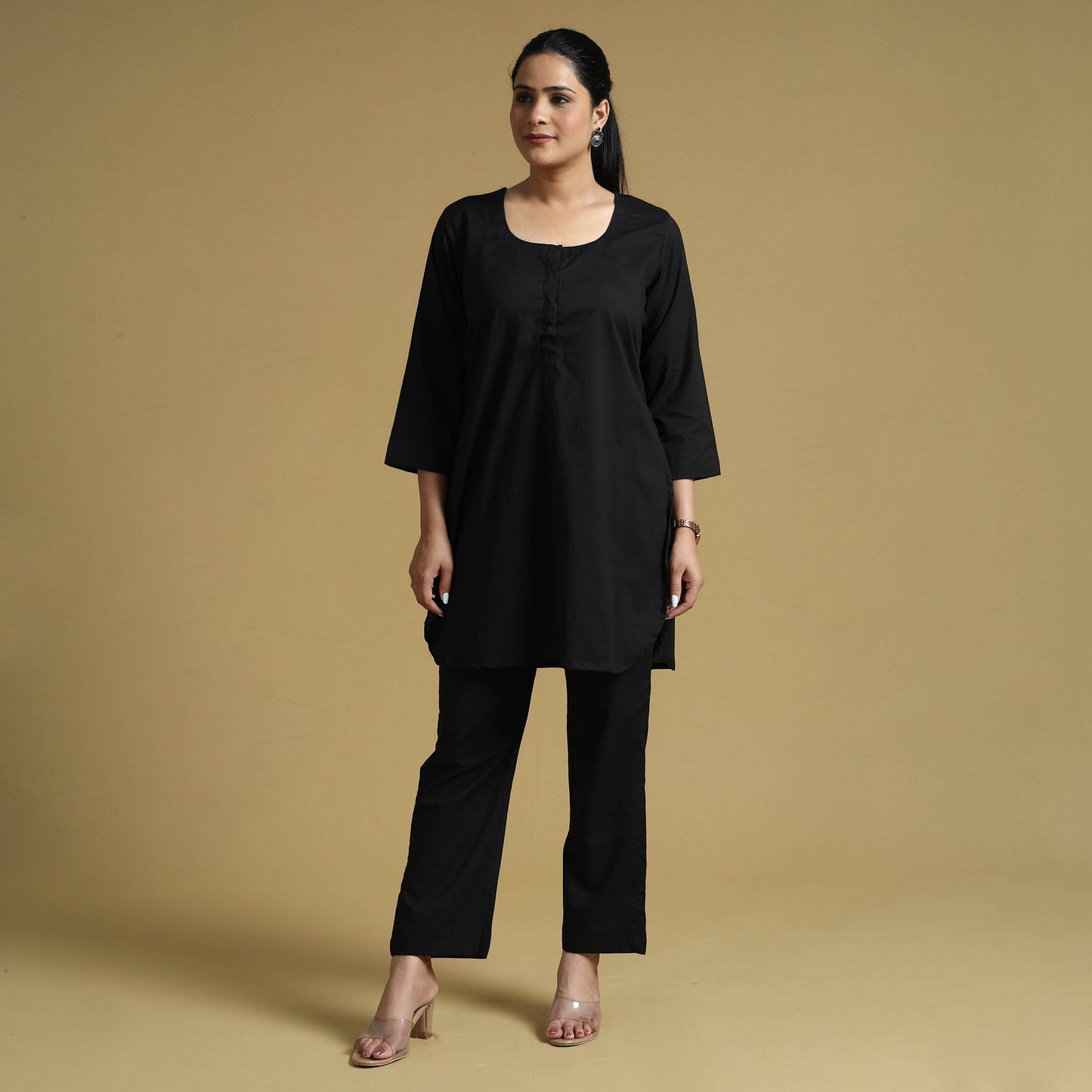  Plain Dyed Cotton Co-Ord Set Online at iTokri.com
