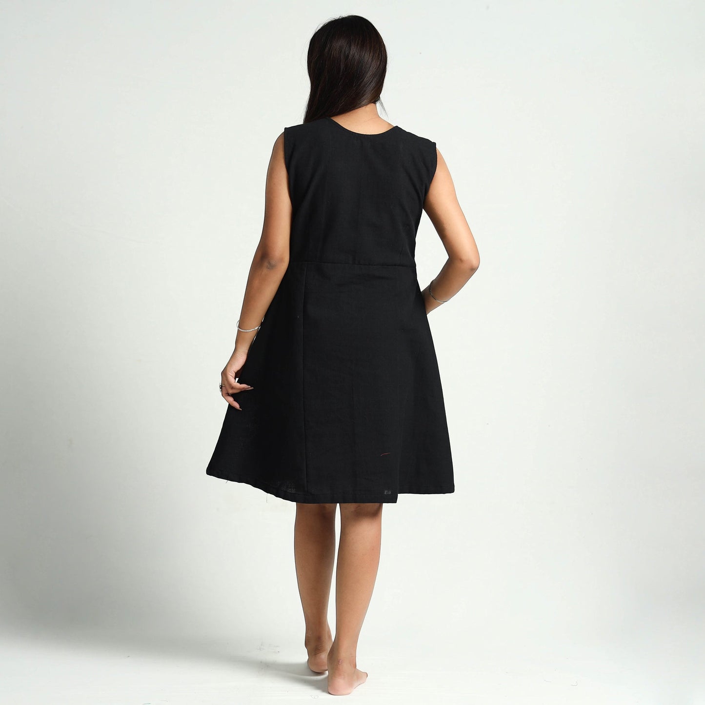  Plain Handloom Cotton Dress 